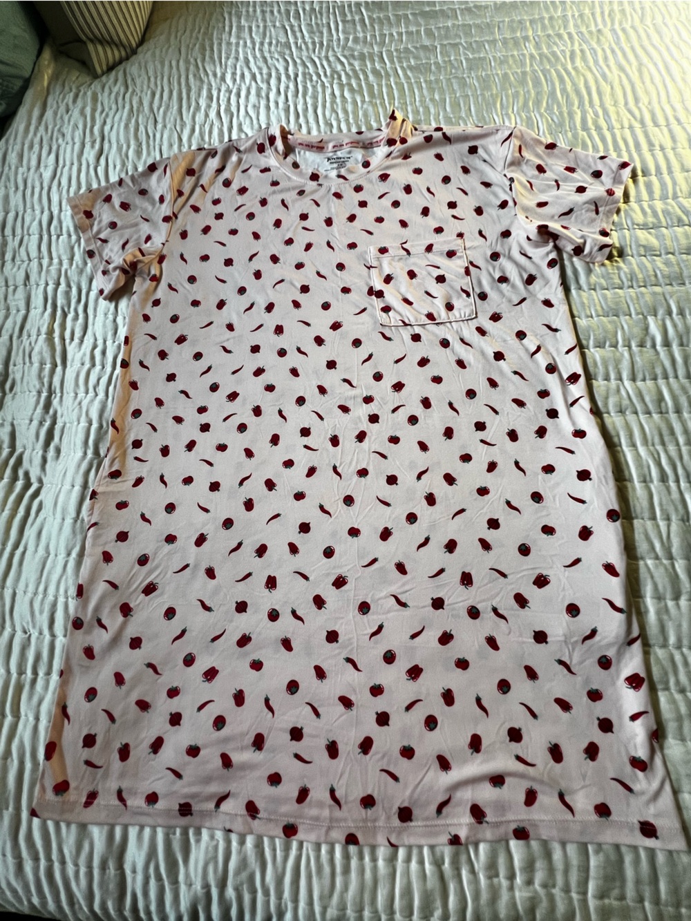 JOYSPUN WOMEN’S DREAMY SOFT COLLECTION SHORT SLEEVE SLEEPSHIRT.
SIZE S-M   PINK